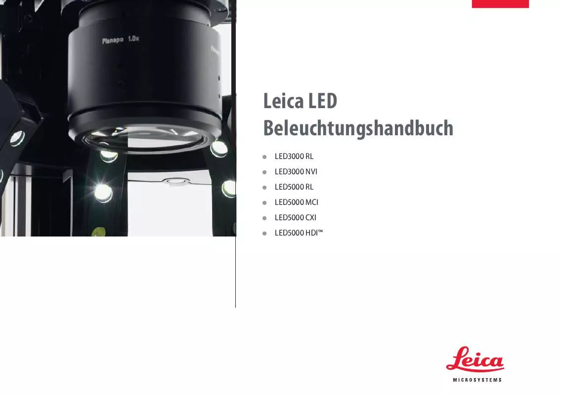 Mode d'emploi LEICA LED5000 CXI
