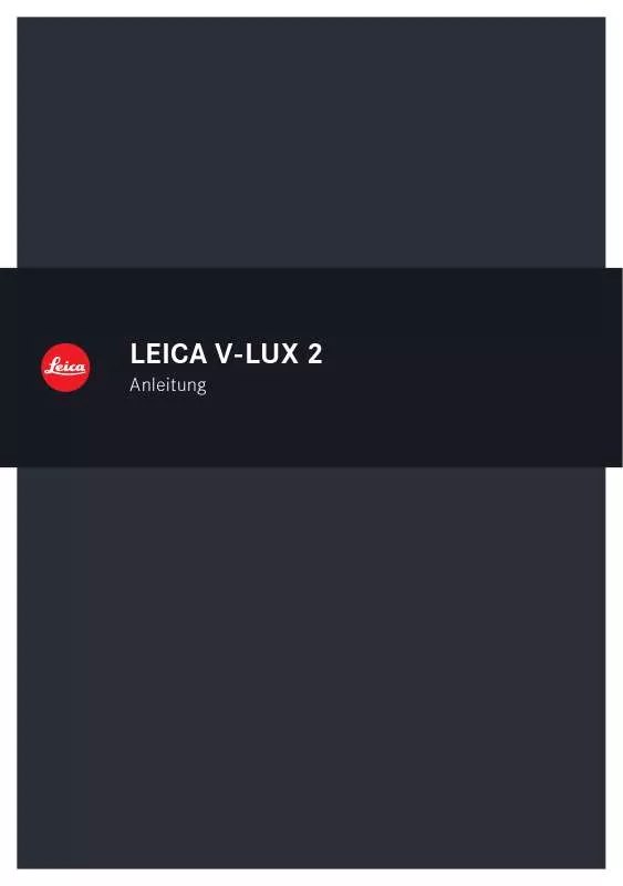 Mode d'emploi LEICA V-LUX 2