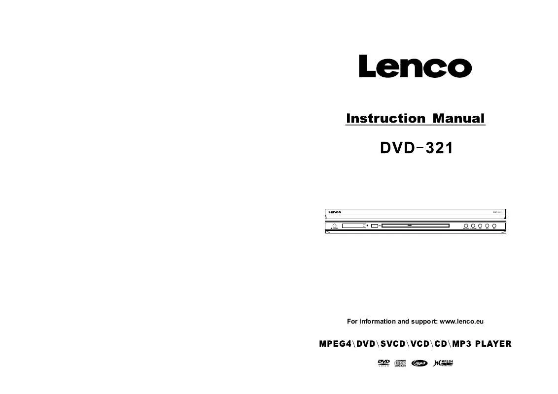 Mode d'emploi LENCO DVD-321