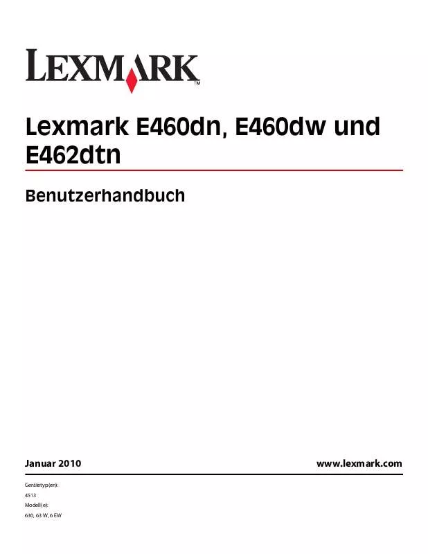 Mode d'emploi LEXMARK E462DTN