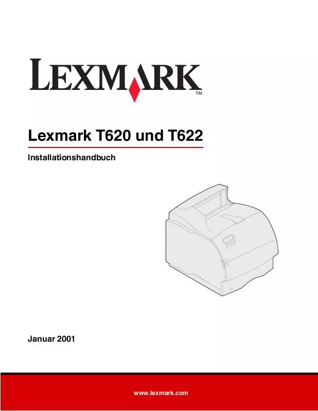 Mode d'emploi LEXMARK T622