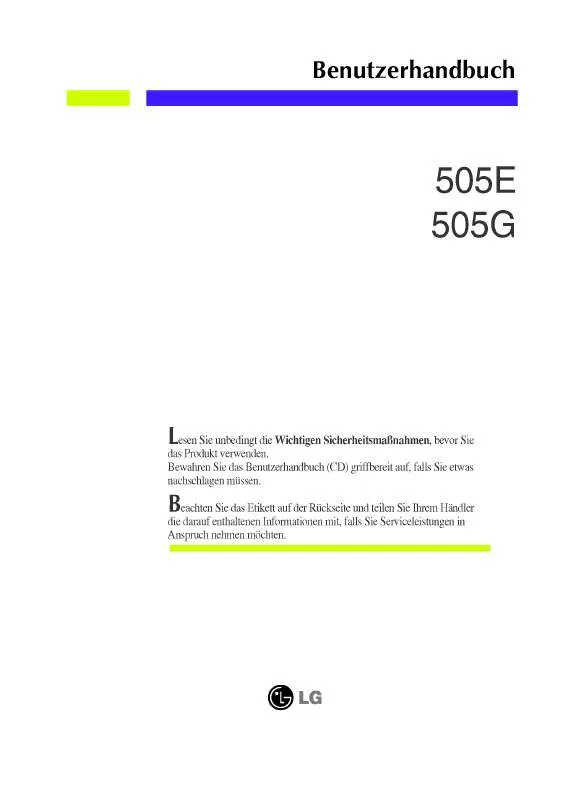 Mode d'emploi LG 505G