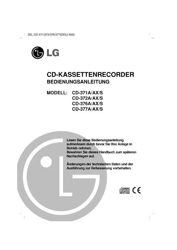 Mode d'emploi LG CD-371A