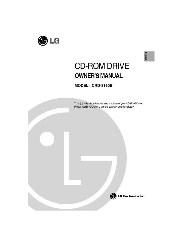 Mode d'emploi LG CRD-8160B