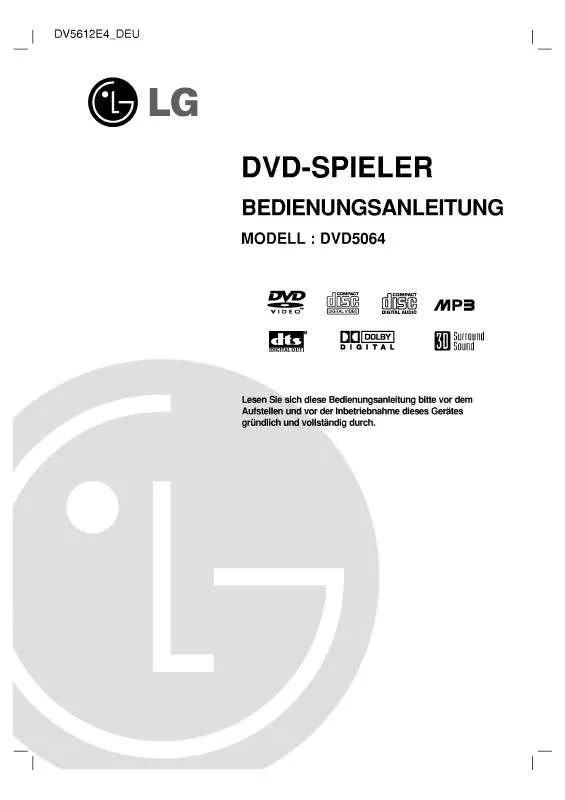 Mode d'emploi LG DVD5063