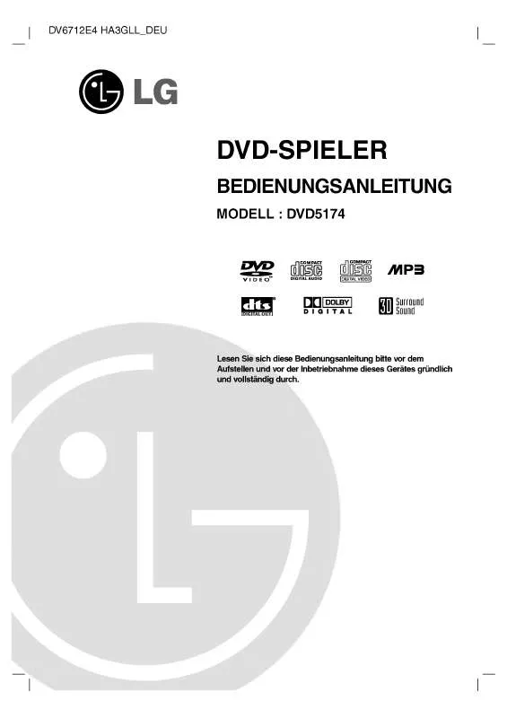 Mode d'emploi LG DVD5174