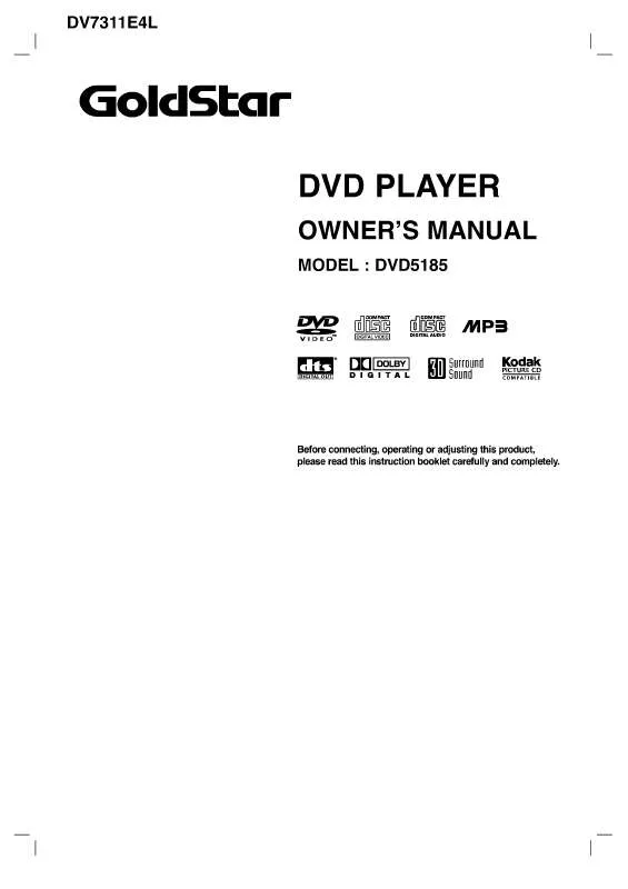 Mode d'emploi LG DVD5185