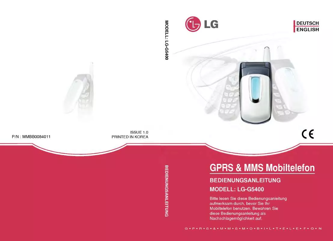 Mode d'emploi LG G5400