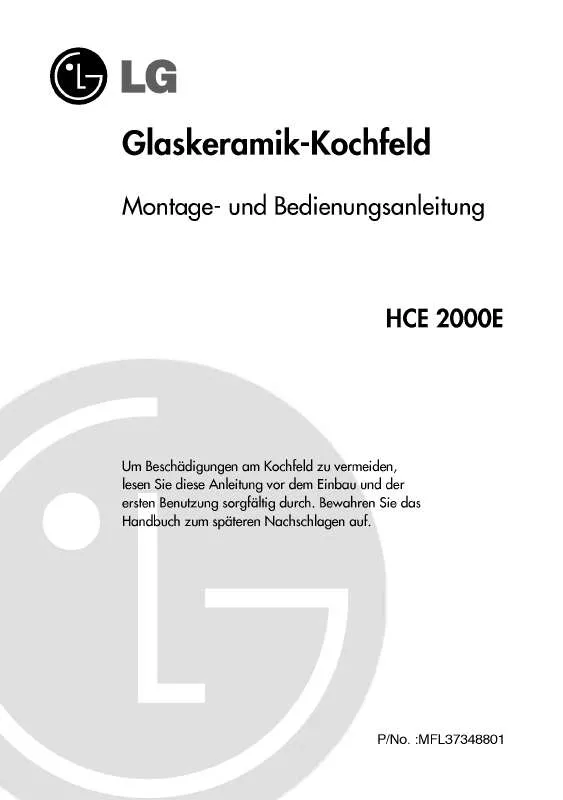 Mode d'emploi LG HCE 2000E