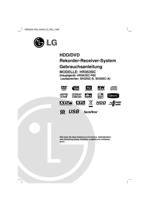 Mode d'emploi LG HR353SC