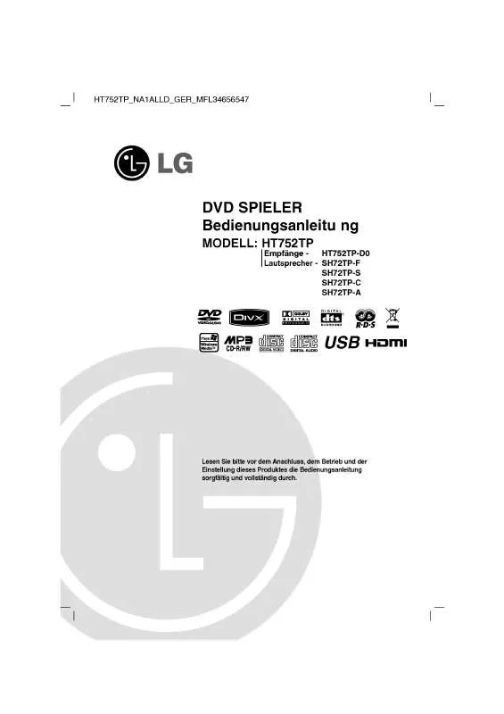 Mode d'emploi LG HT752TP