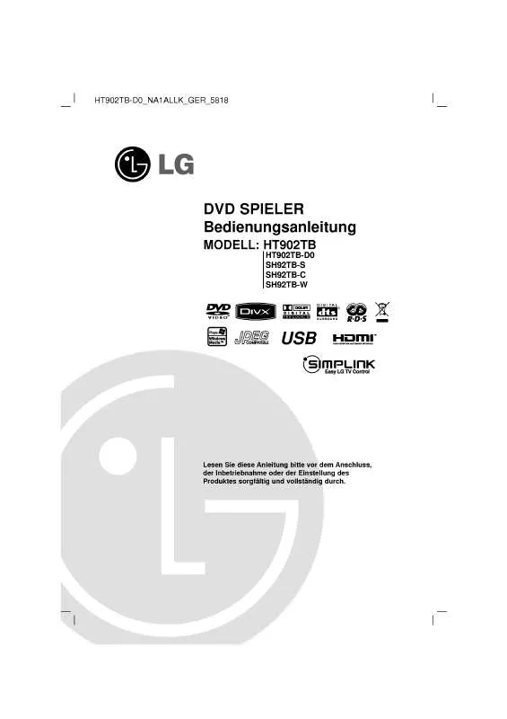 Mode d'emploi LG HT902TB