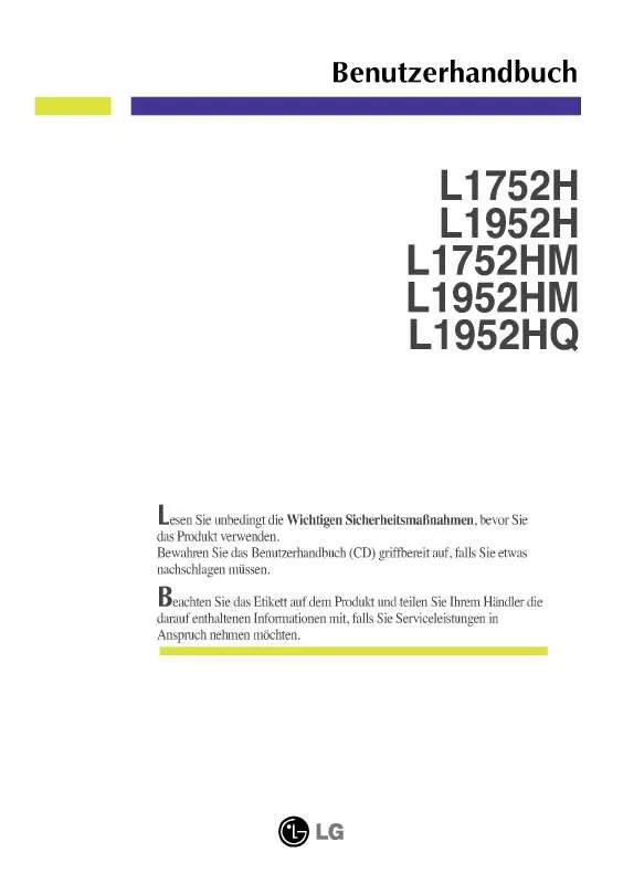 Mode d'emploi LG L1752HM-BF