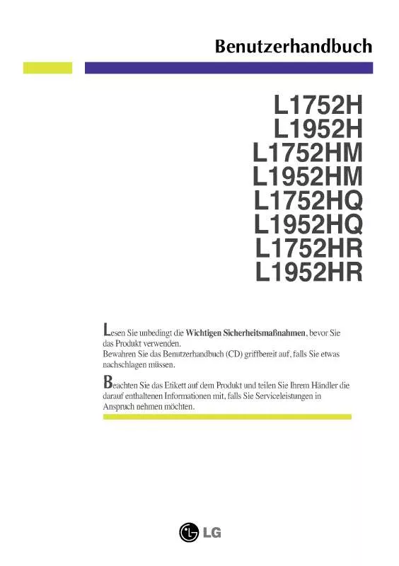 Mode d'emploi LG L1752HQ-SF