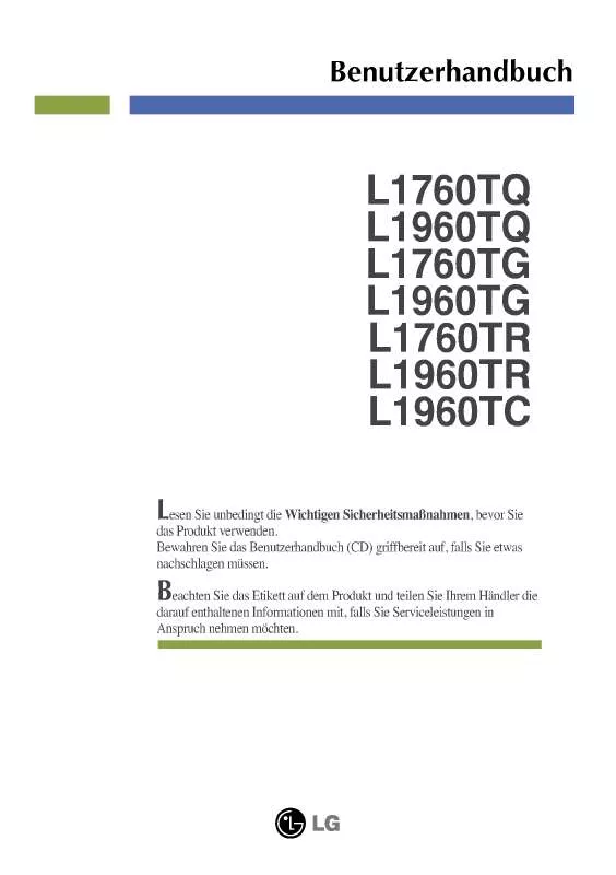 Mode d'emploi LG L1760TR-BF