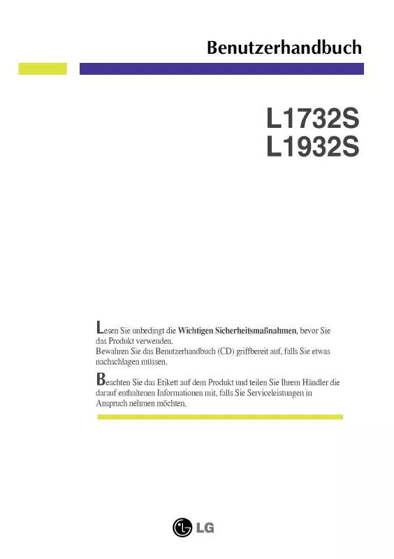 Mode d'emploi LG L1932S