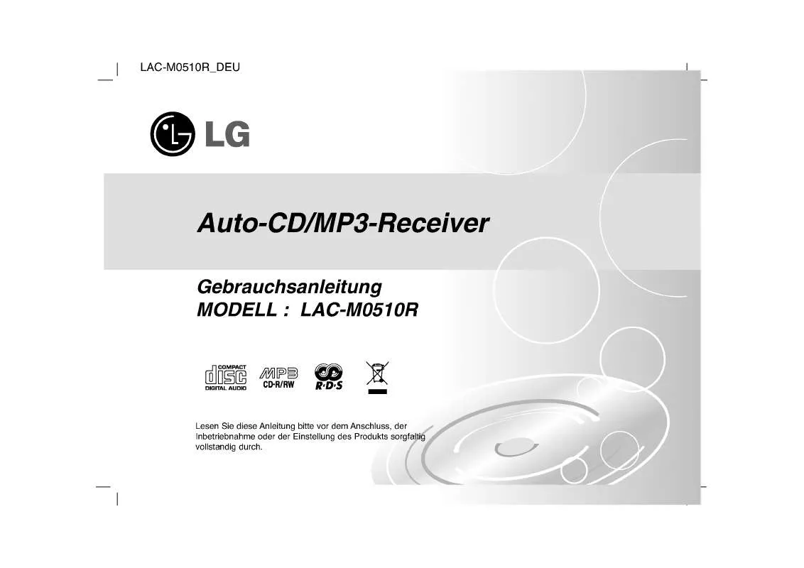 Mode d'emploi LG LAC-M0510R