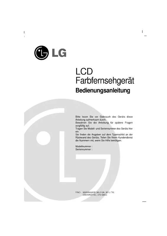 Mode d'emploi LG LE-15A15