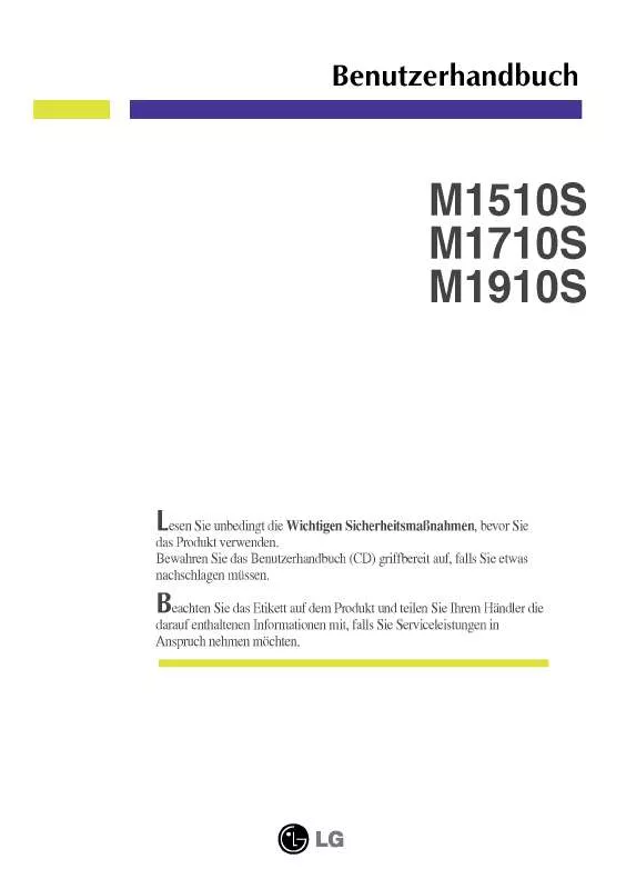 Mode d'emploi LG M1510S-BN