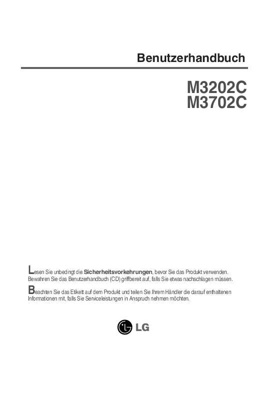 Mode d'emploi LG M3702C
