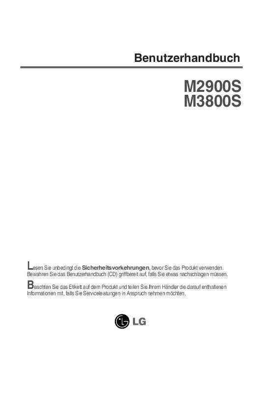 Mode d'emploi LG M3800S-BN