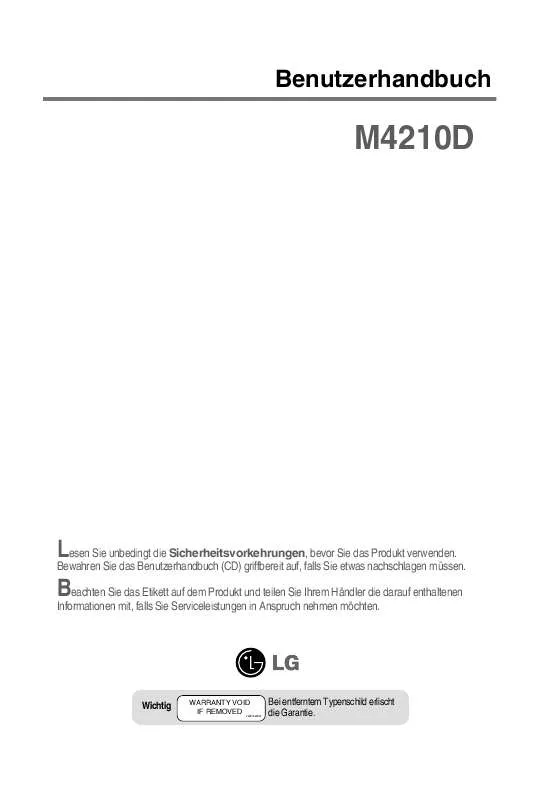 Mode d'emploi LG M4210D-B21