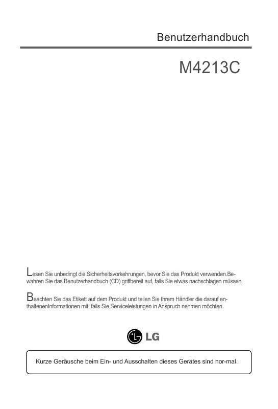 Mode d'emploi LG M4213C