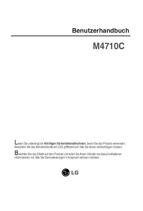 Mode d'emploi LG M4710C-BAT