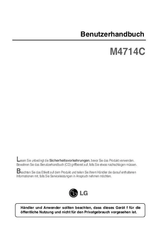 Mode d'emploi LG M4714C-BAP