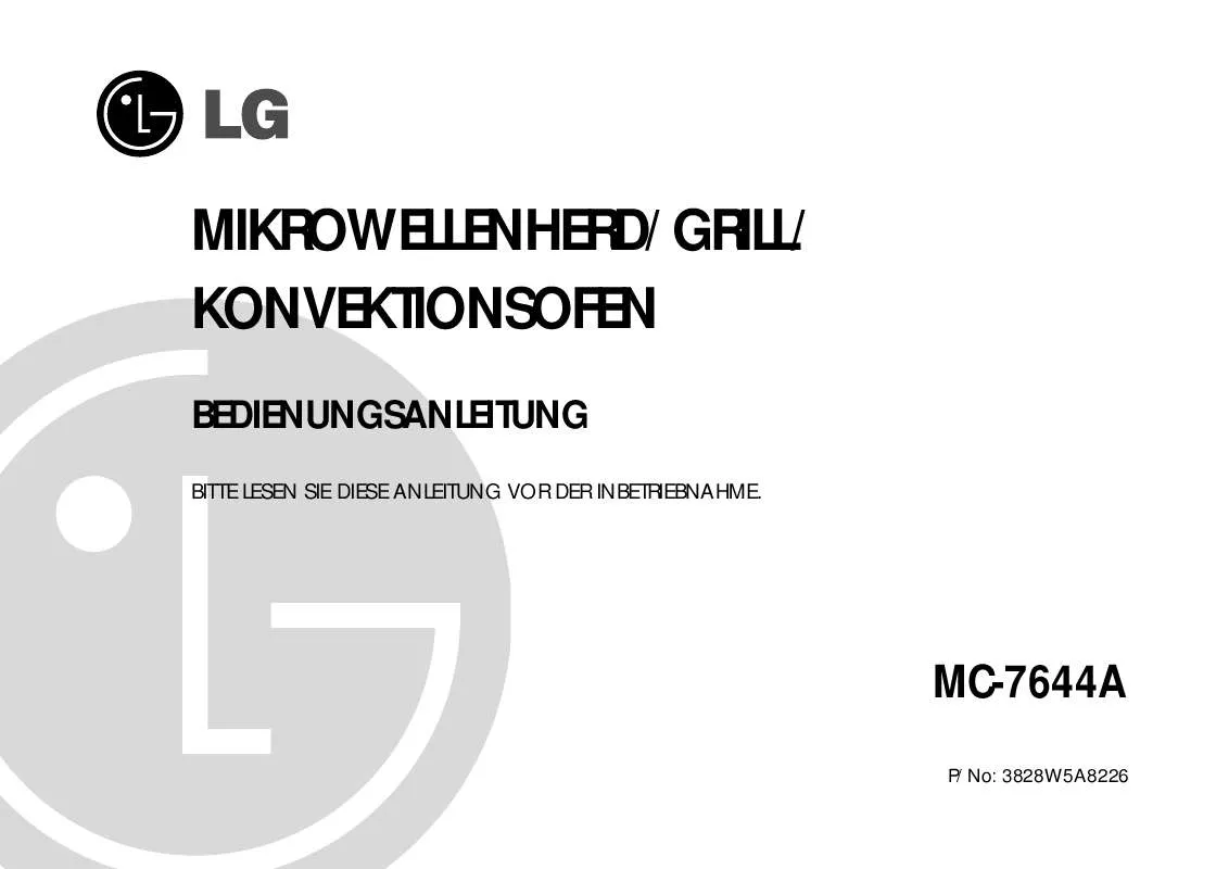 Mode d'emploi LG MC-7644A