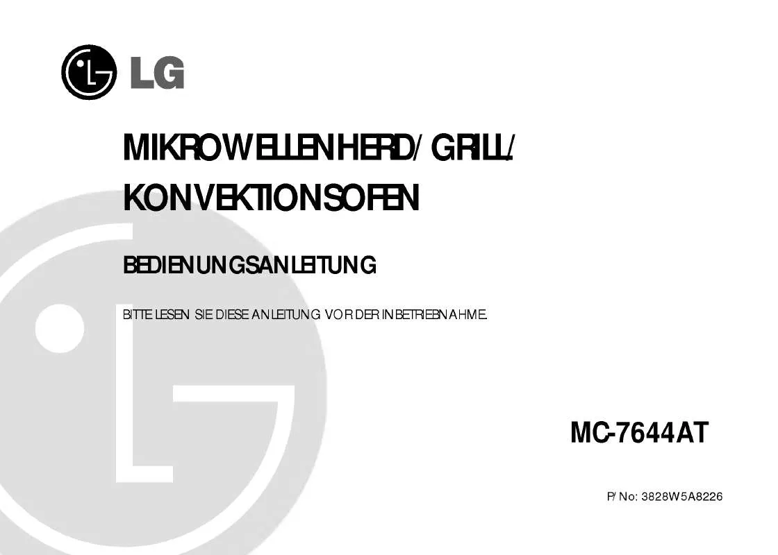 Mode d'emploi LG MC-7644AT