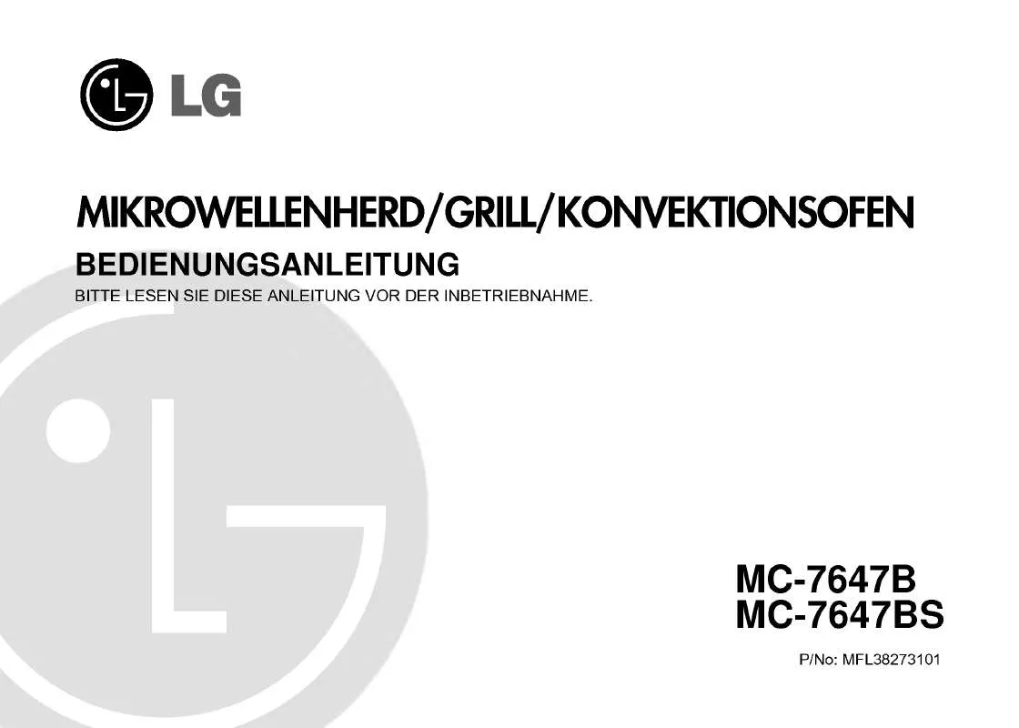 Mode d'emploi LG MC-7647B