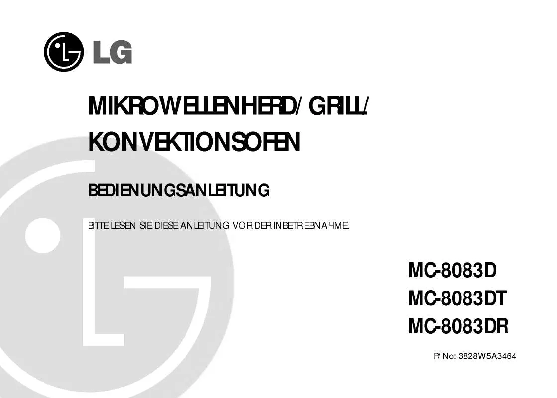 Mode d'emploi LG MC-8083D