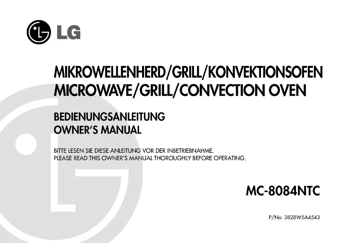 Mode d'emploi LG MC-8084NTC