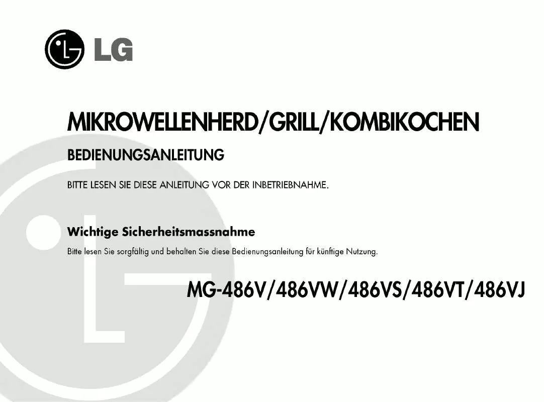 Mode d'emploi LG MG-486VL