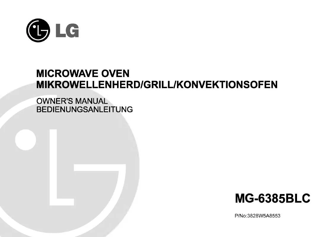 Mode d'emploi LG MG-6385BLC