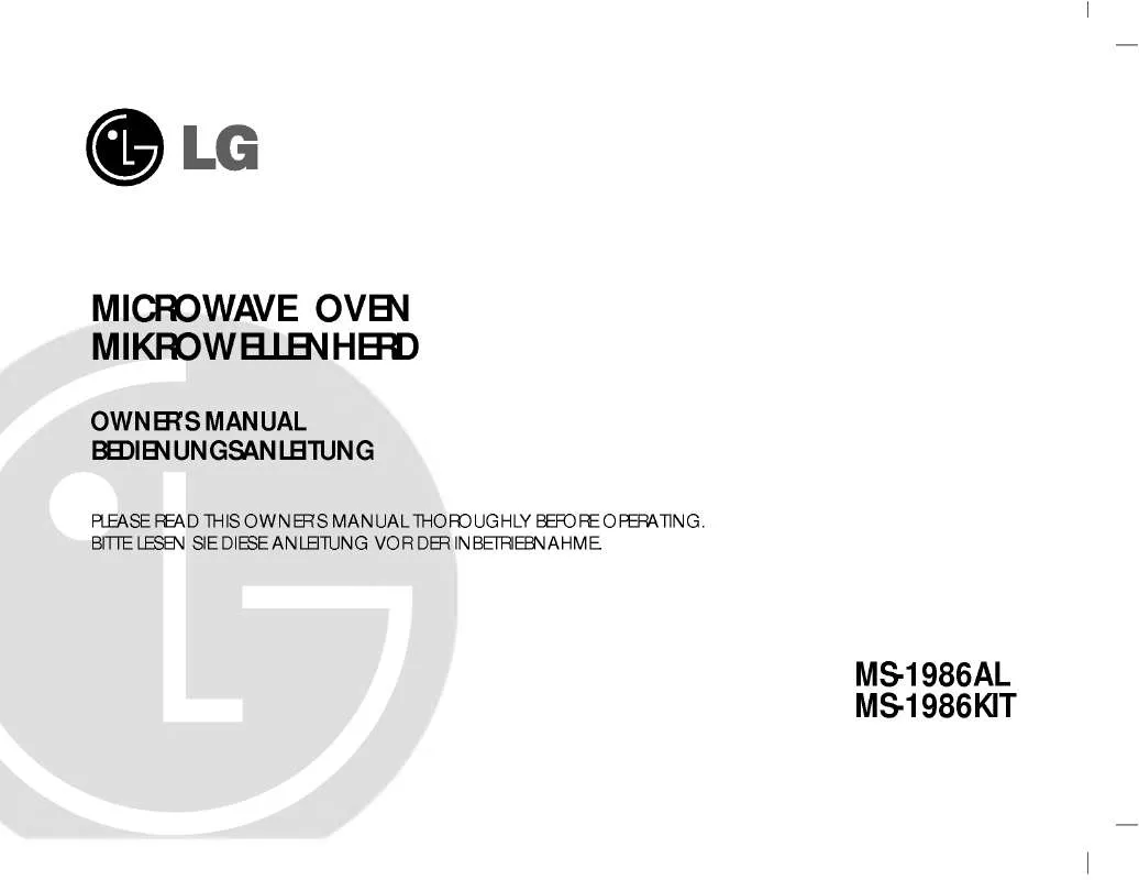 Mode d'emploi LG MS-1986AL