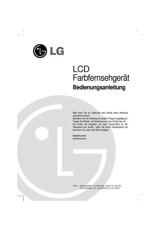 Mode d'emploi LG RE-20LA30
