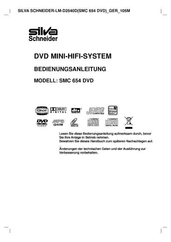 Mode d'emploi LG SMC 654 DVD