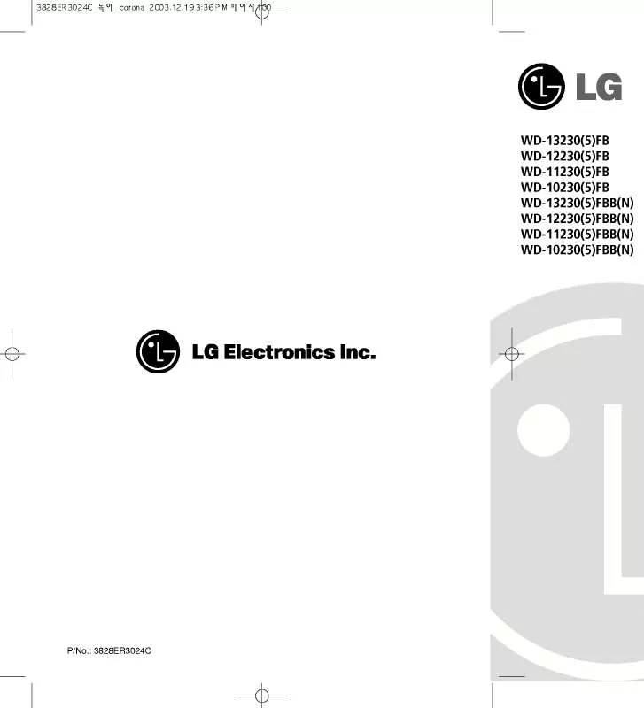 Mode d'emploi LG WD-12230FB