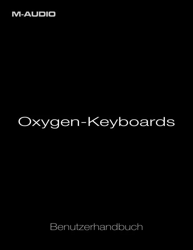 Mode d'emploi M-AUDIO OXYGEN-KEYBOARDS
