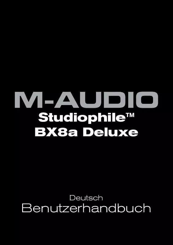 Mode d'emploi M-AUDIO STUDIOPHILE BX8A DELUXE