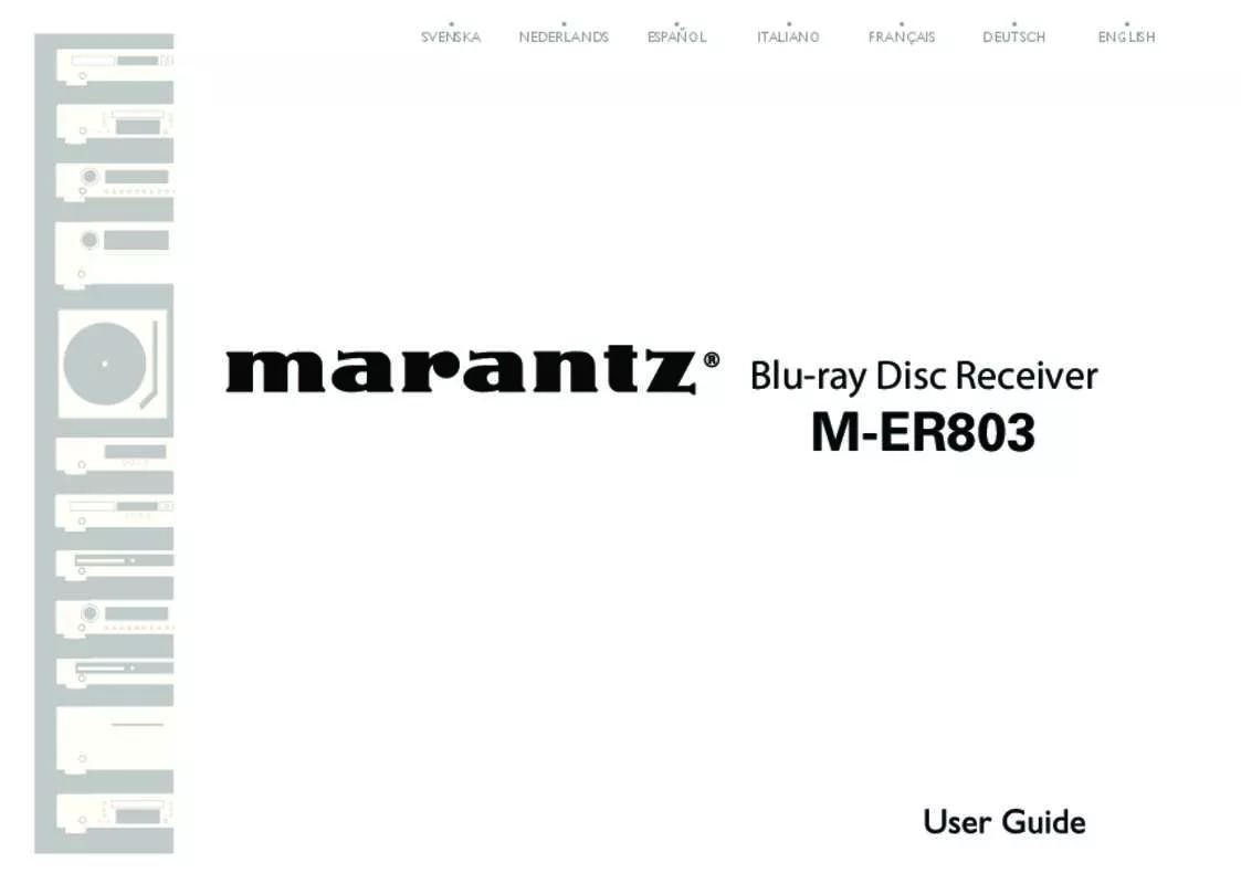 Mode d'emploi MARANTZ M-ER803