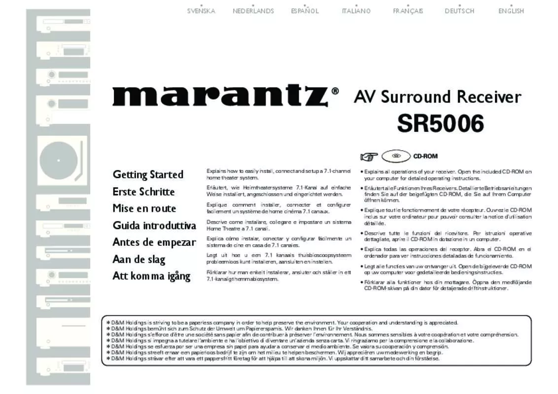 Mode d'emploi MARANTZ SR5006