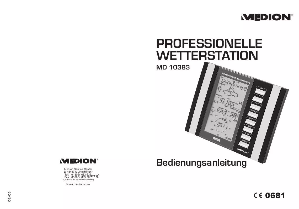 Mode d'emploi MEDION MD 10383