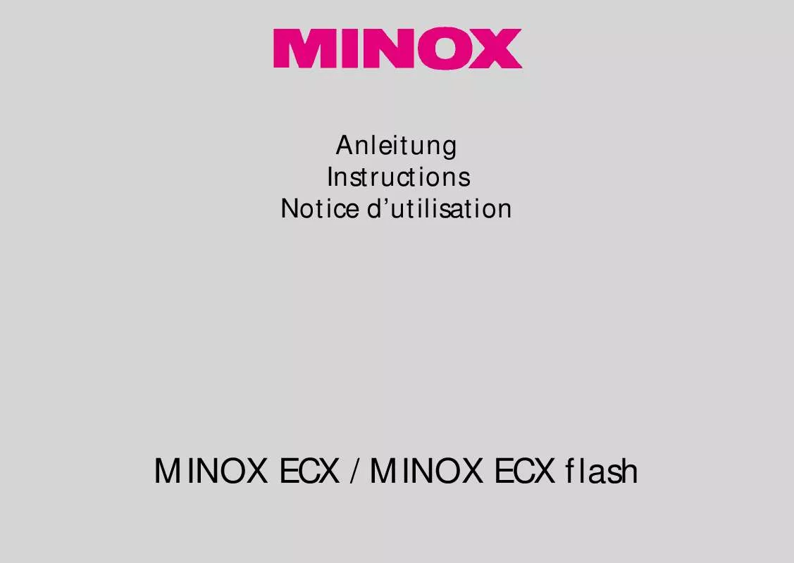 Mode d'emploi MINOX ECX