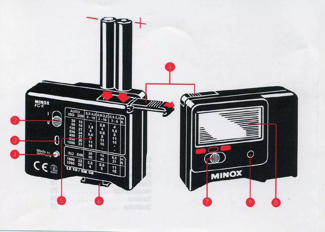 Mode d'emploi MINOX FC-X