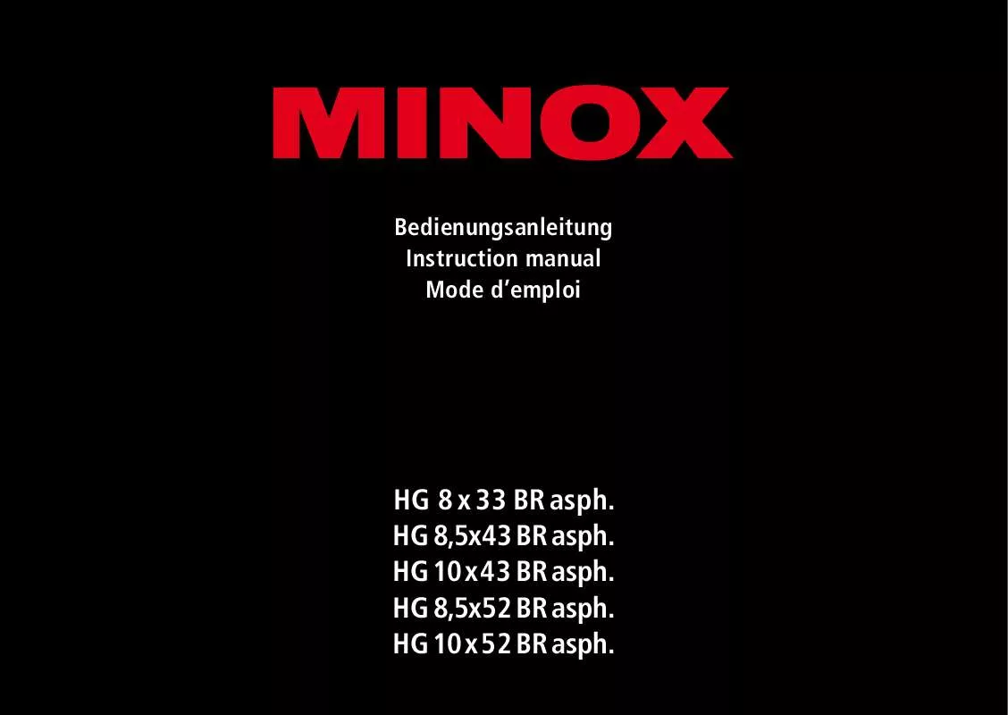 Mode d'emploi MINOX HG 10X52 BR ASPH