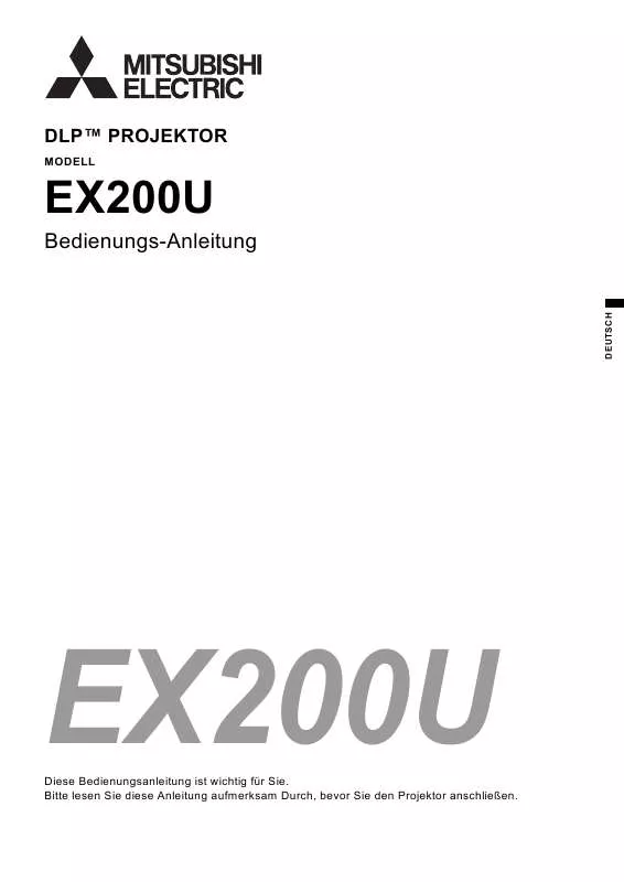 Mode d'emploi MITSUBISHI EX200