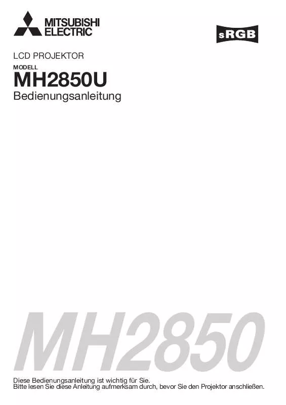 Mode d'emploi MITSUBISHI MH2850